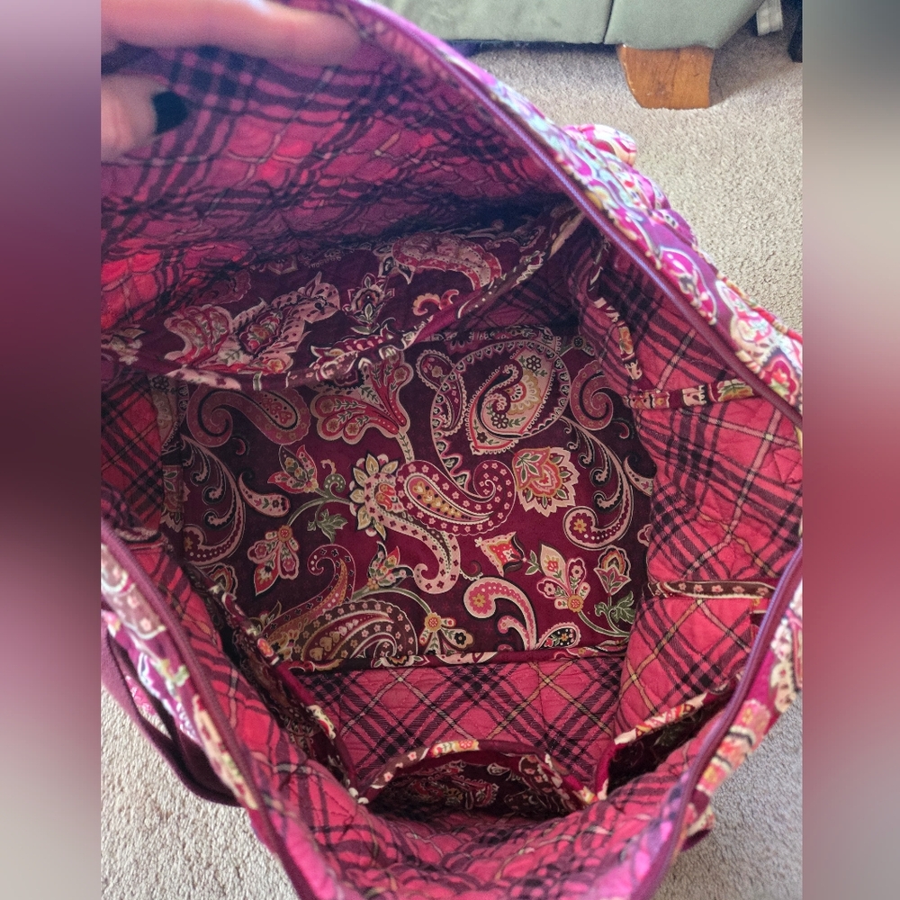 Vera Bradley Very Berry Paisley Duffle Bag - Picture 4 of 5